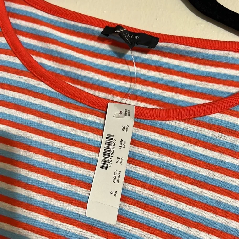 J. Crew multicolor striped tee